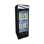 Atosa - MCF8725GR – Black Exterior Glass One (1) Door Merchandiser Refrigerator