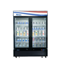 Load image into Gallery viewer, Atosa - MCF8733GR – Black Exterior Glass Two (2) Door Merchandiser Refrigerator
